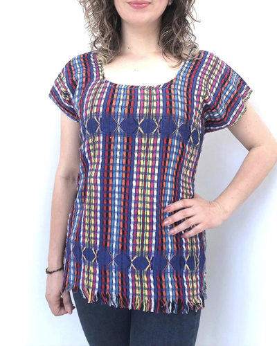 Blusa Multicolor / Azul