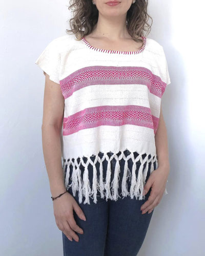 Blusa Blanco/Rosa