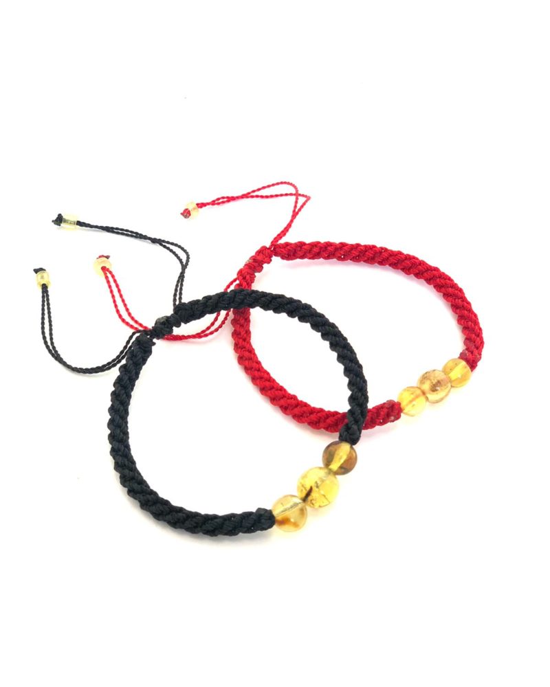 Pulsera tejida de ámbar - Imagen 2